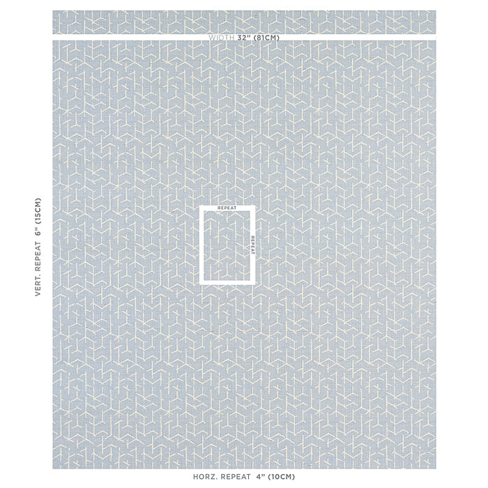 Schumacher Coleridge Chambray Wallpaper Sample 5012250