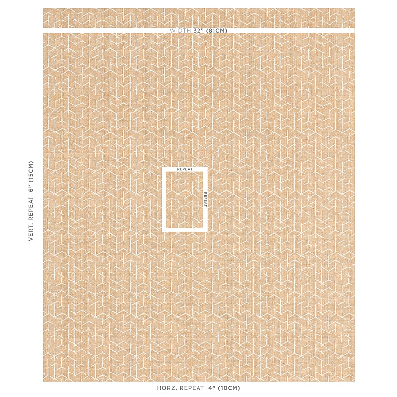 Schumacher Coleridge Wheat Wallpaper 5012251