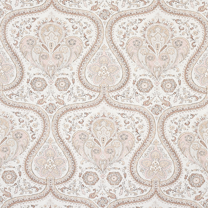 Schumacher Paisley Court Sand Wallpaper Sample 5012272