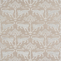 Schumacher Woodland Leopard Sisal Silver Wallpaper 5012304