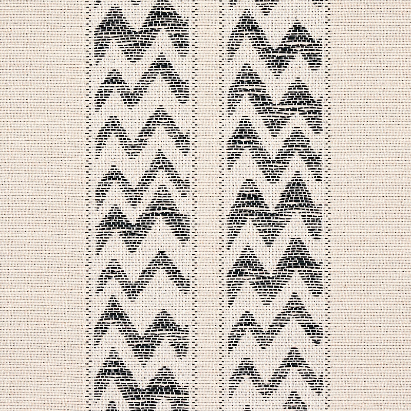 Schumacher Kudu Stripe Black Wallpaper Sample 5012310
