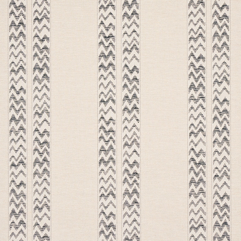 Schumacher Kudu Stripe Black Wallpaper Sample 5012310