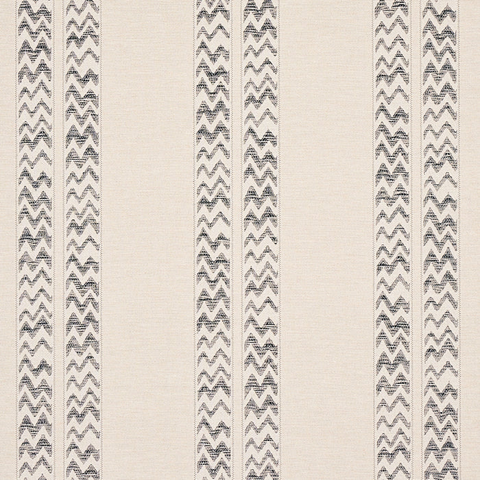 Schumacher Kudu Stripe Black Wallpaper Sample 5012310