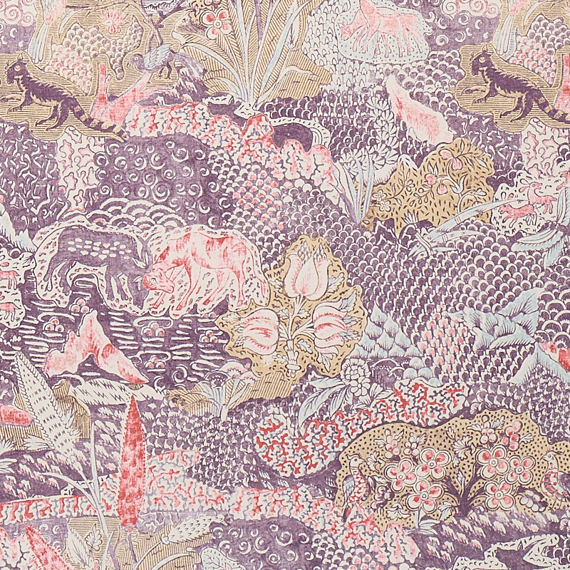 Schumacher Amaltas Panel Set Document Wallpaper Sample 5012331