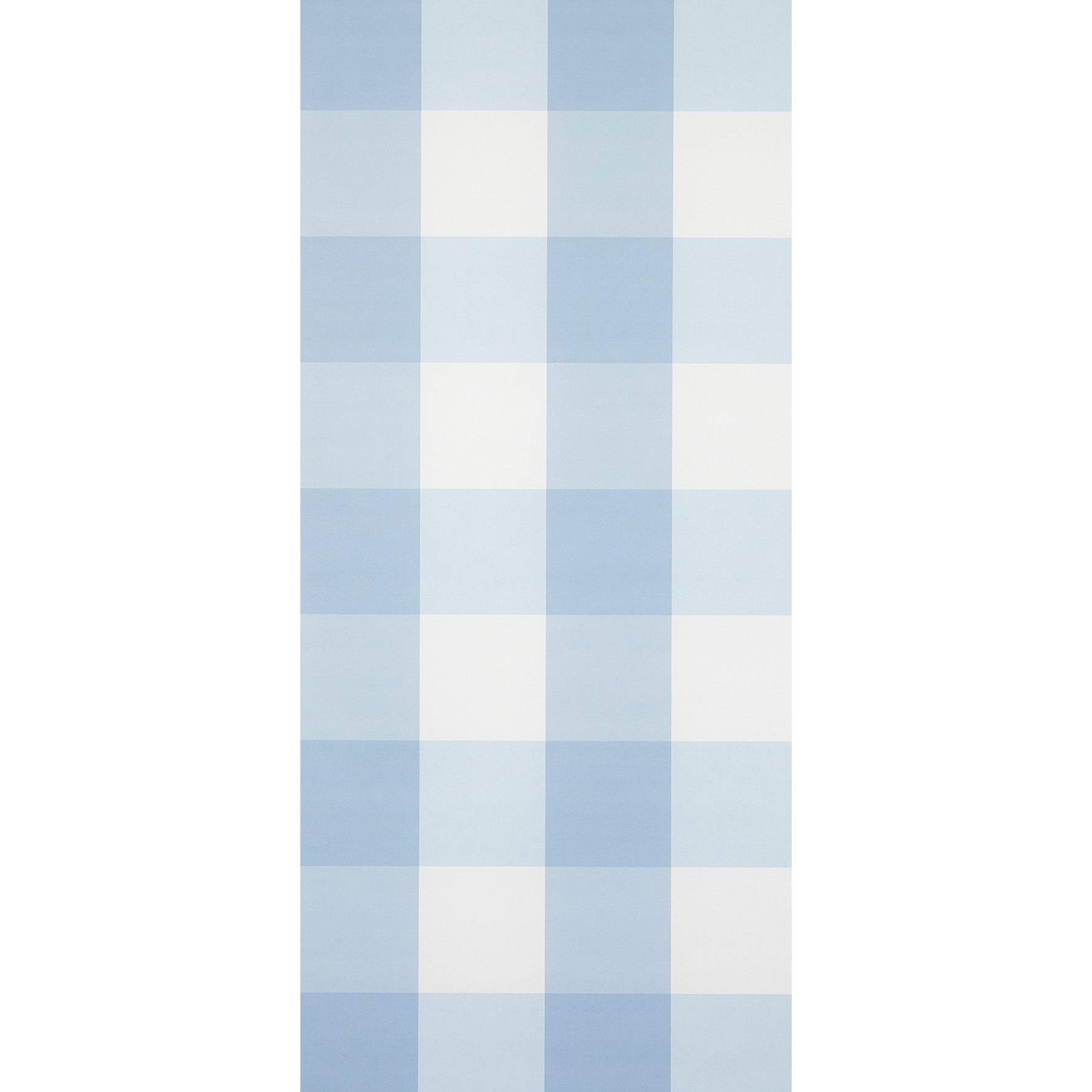 Schumacher Willa Check Large Chambray Wallpaper Sample 5012350