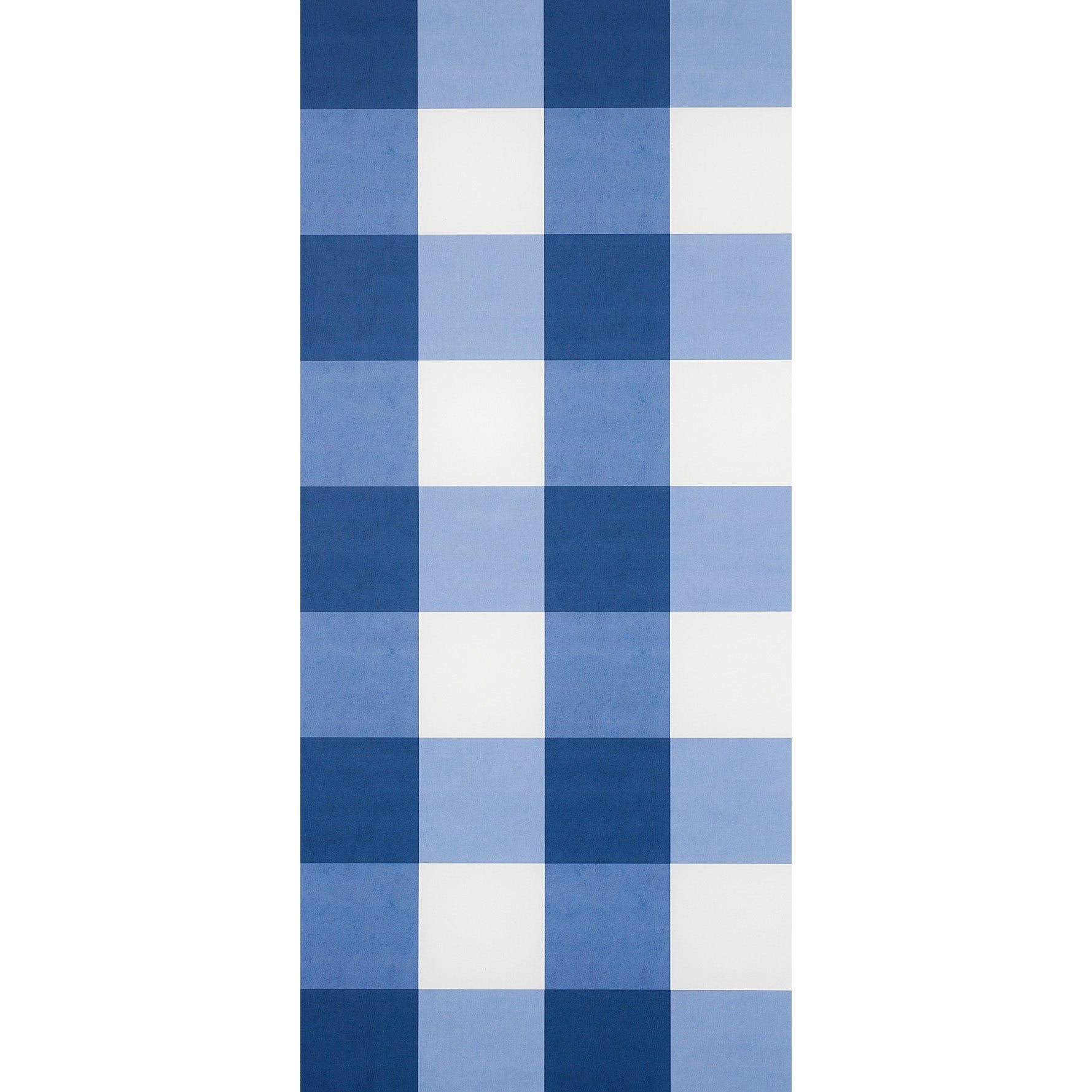 Schumacher Willa Check Large Navy Wallpaper Sample 5012351