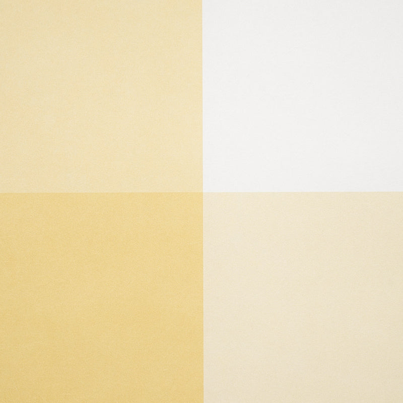 Schumacher Willa Check Large Yellow Wallpaper 5012353
