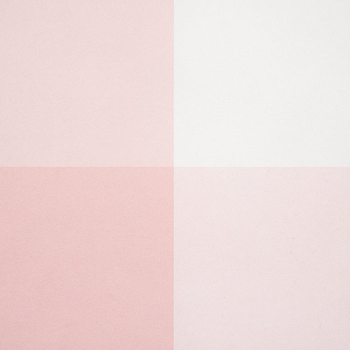 Schumacher Willa Check Large Pink Wallpaper 5012354