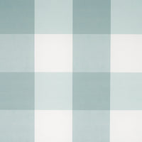 Schumacher Willa Check Large Seaglass Wallpaper 5012356