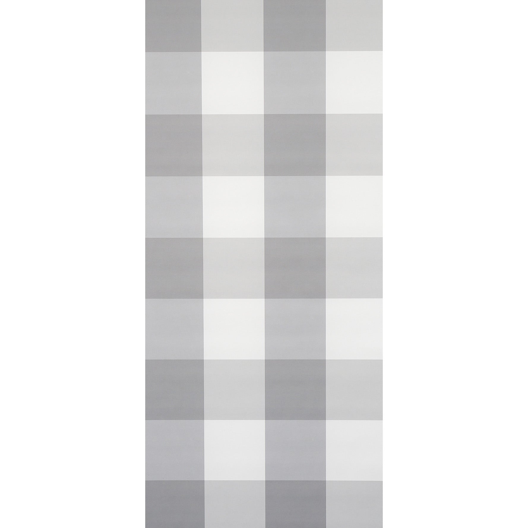Schumacher Willa Check Large Grey Wallpaper Sample 5012357