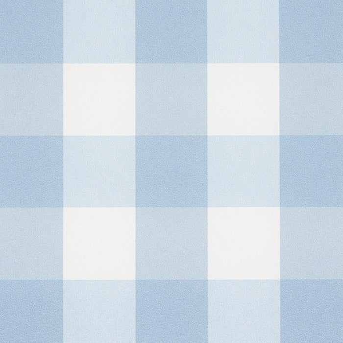 Schumacher Willa Check Small Chambray Wallpaper Sample 5012360