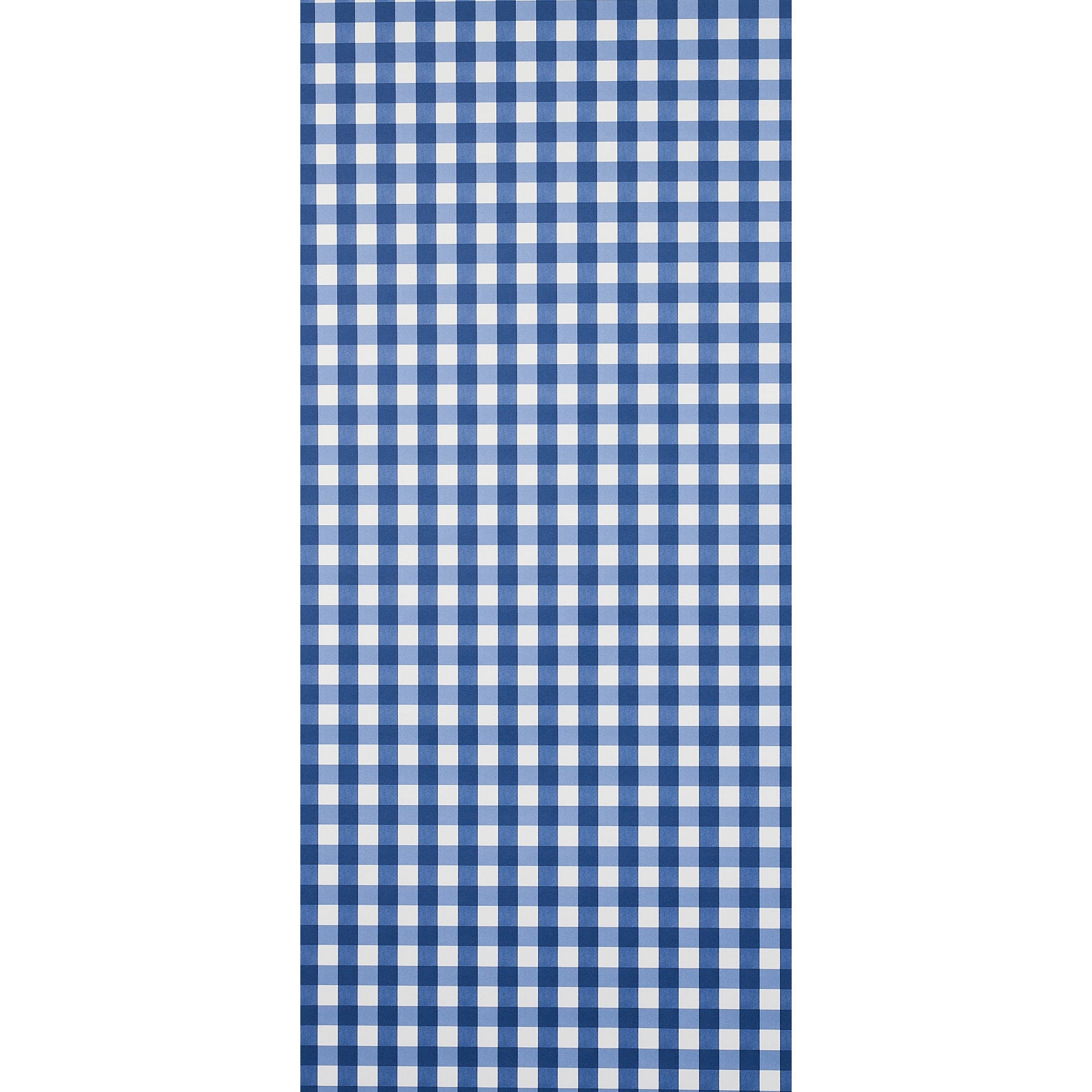 Schumacher Willa Check Small Navy Wallpaper Sample 5012361