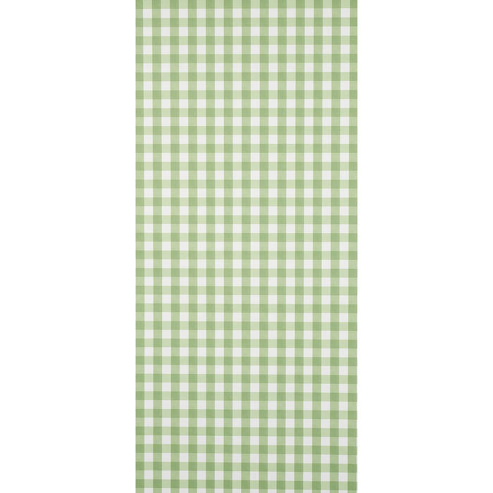 Schumacher Willa Check Small Leaf Wallpaper Sample 5012362