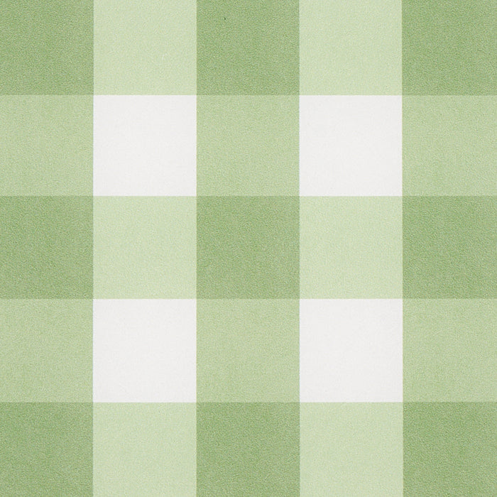 Schumacher Willa Check Small Leaf Wallpaper Sample 5012362