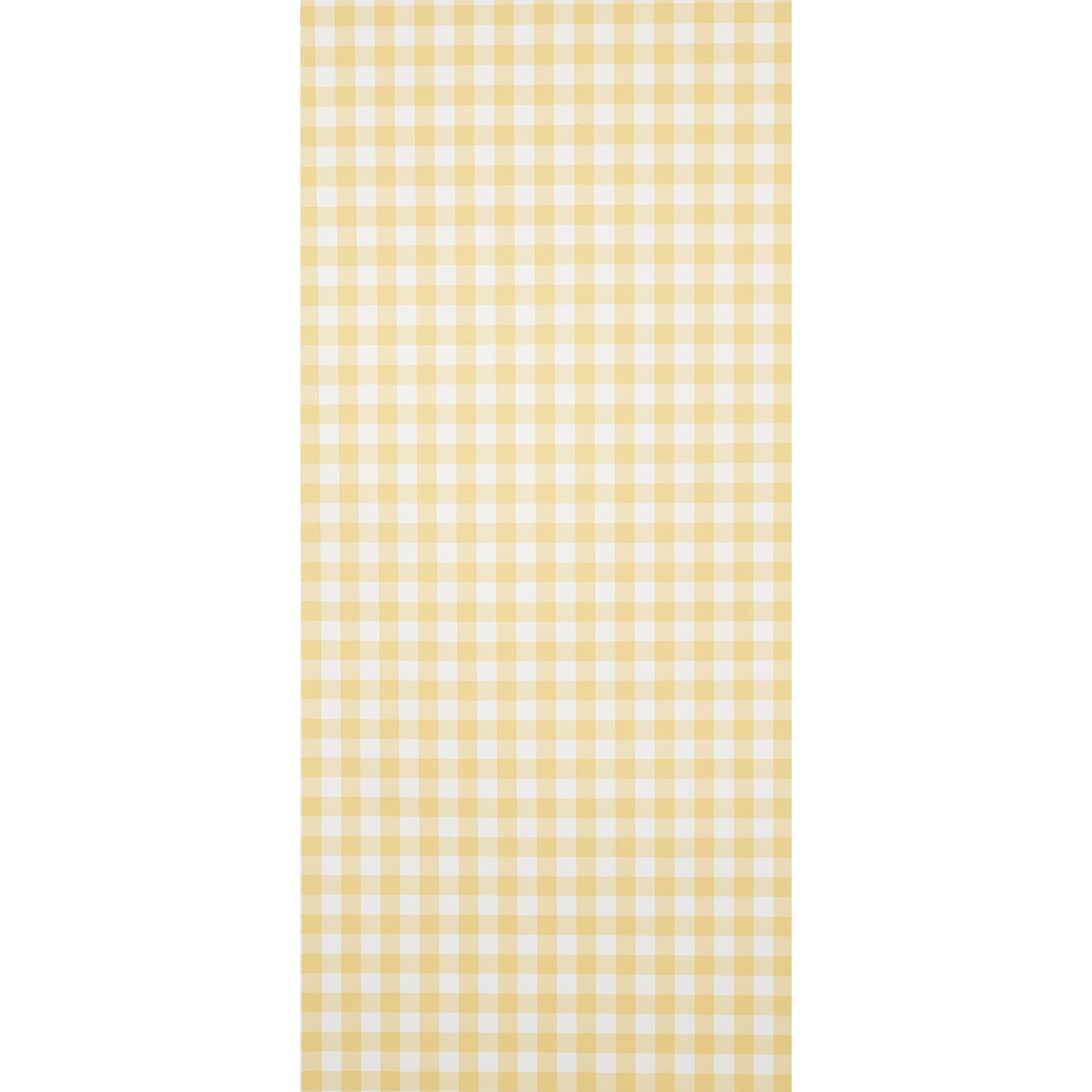 Schumacher Willa Check Small Yellow Wallpaper Sample 5012363