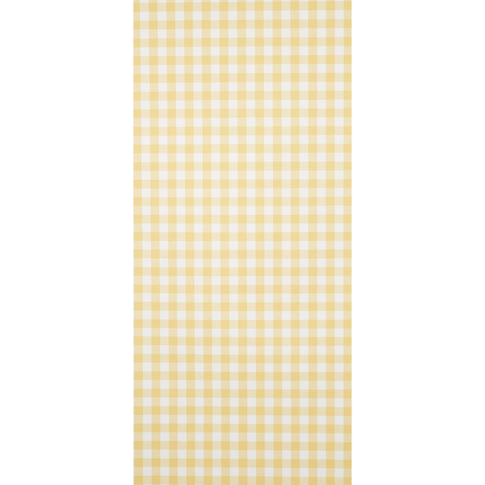 Schumacher Willa Check Small Yellow Wallpaper Sample 5012363