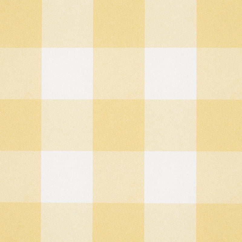 Schumacher Willa Check Small Yellow Wallpaper 5012363