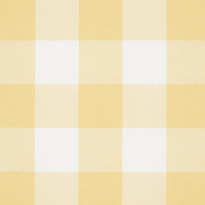 Schumacher Willa Check Small Yellow Wallpaper Sample 5012363