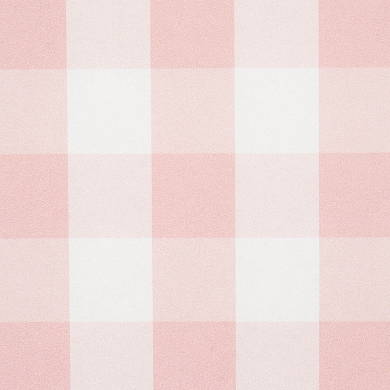 Schumacher Willa Check Small Pink Wallpaper Sample 5012364