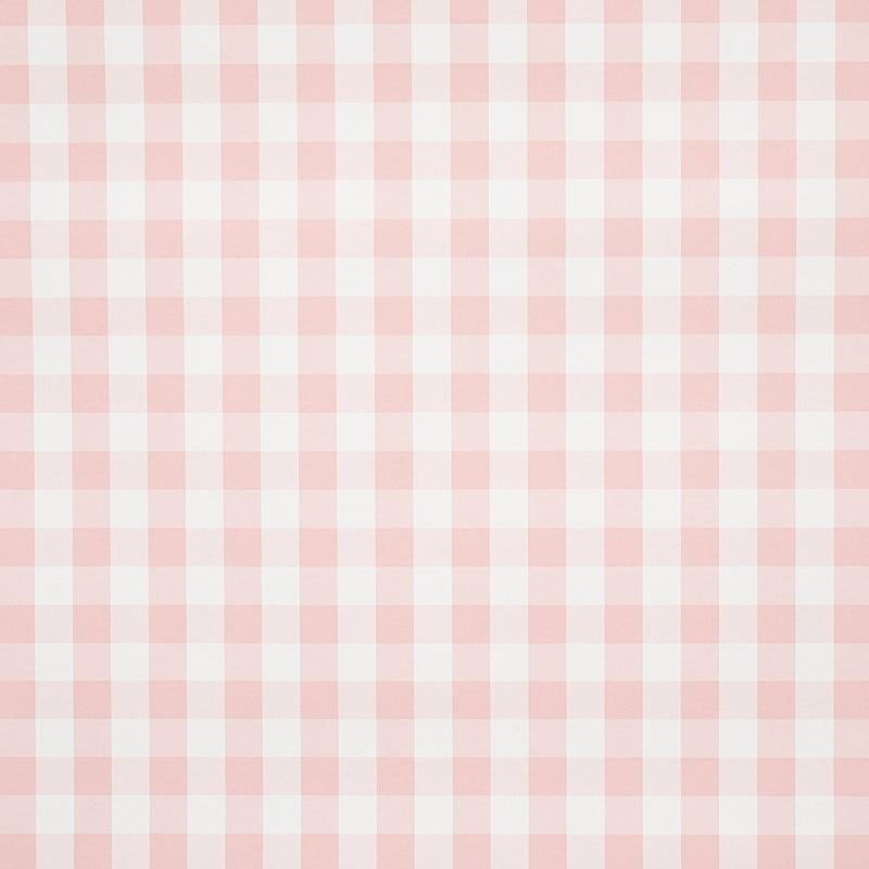 Schumacher Willa Check Small Pink Wallpaper Sample 5012364