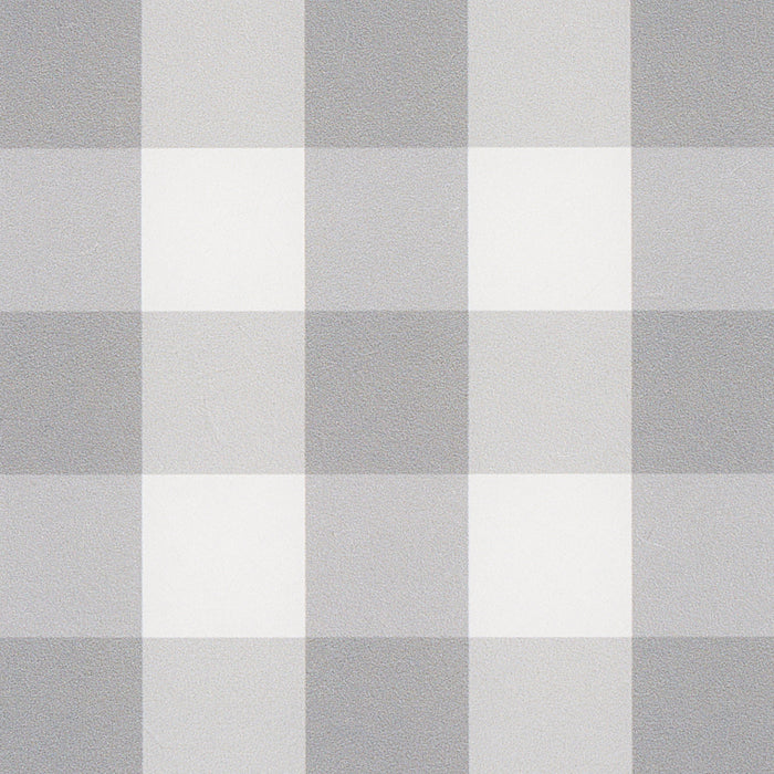 Schumacher Willa Check Small Grey Wallpaper 5012367