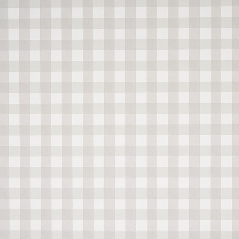 Schumacher Willa Check Small Birch Wallpaper Sample 5012368