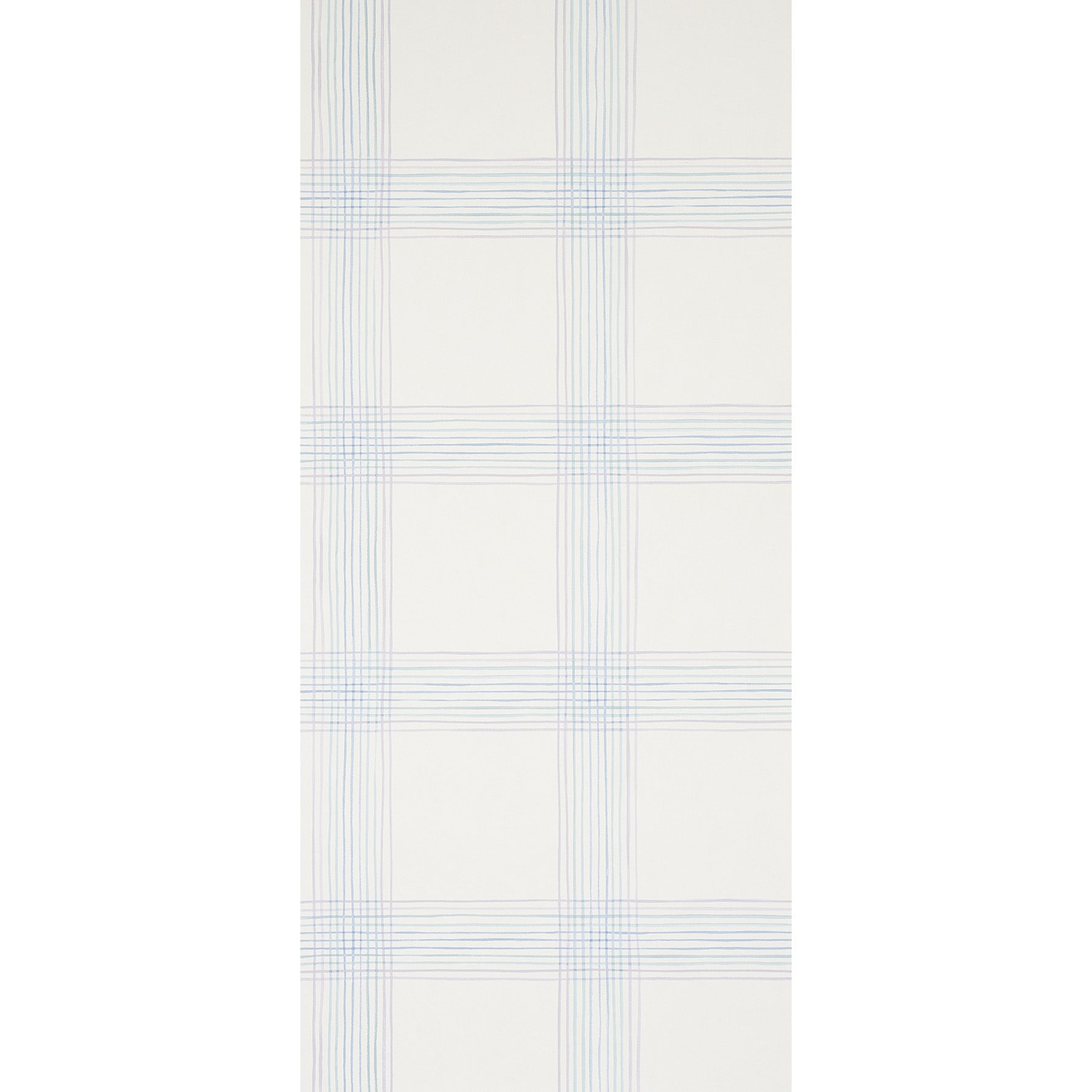Schumacher Minerva Plaid Hyacinth Wallpaper Sample 5012371