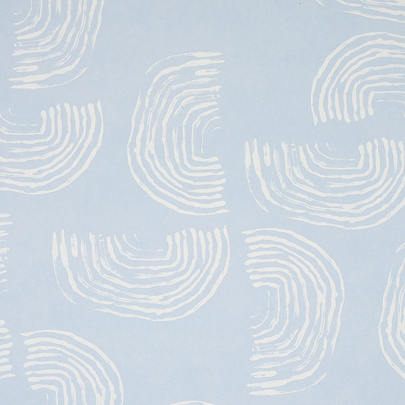 Schumacher Quansoo Ivory On Sky Wallpaper Sample 5012400