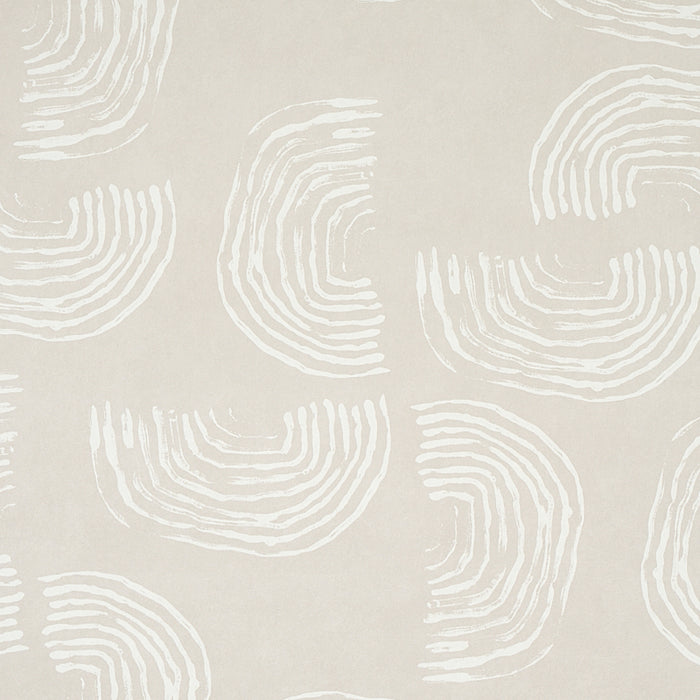 Schumacher Quansoo Ivory On Neutral Wallpaper Sample 5012401