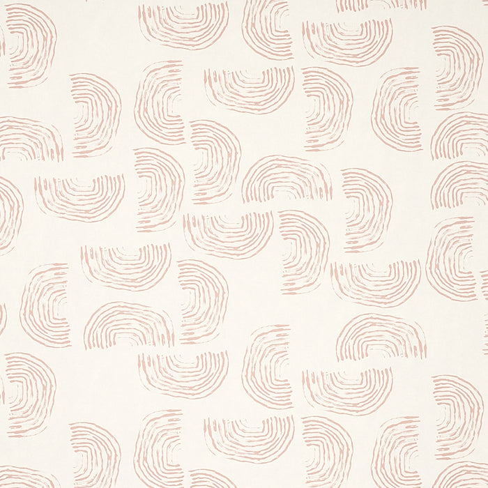 Schumacher Quansoo Coral On Ivory Wallpaper Sample 5012402