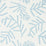 Schumacher Tiah Cove Blue Leaf Wallpaper Sample 5012451