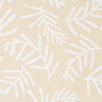 Schumacher Tiah Cove Ivory On Natural Wallpaper 5012452