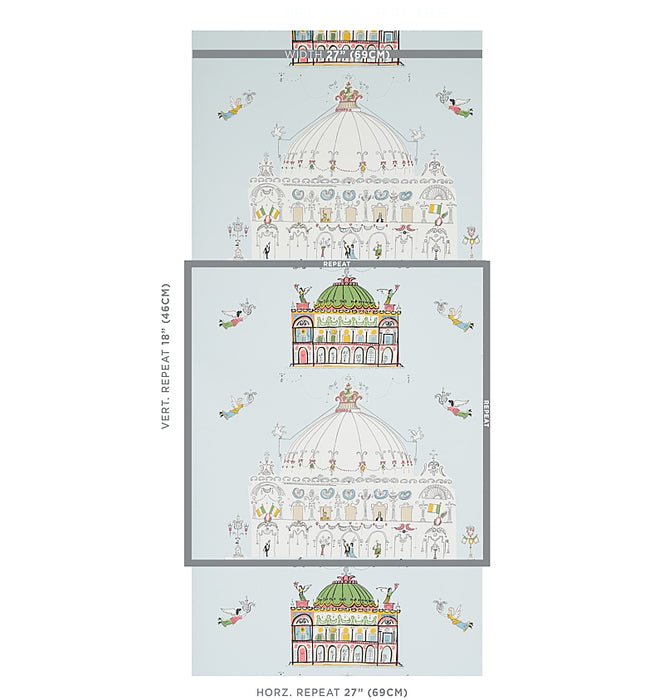 Schumacher Opera Sky Wallpaper Sample 5012480