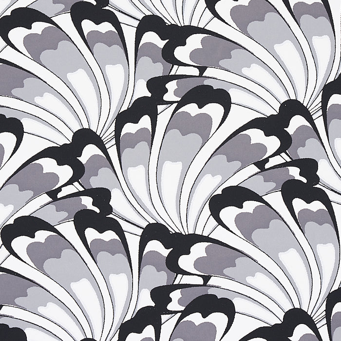 Schumacher Gotham Swing Charcoal Wallpaper Sample 5012530