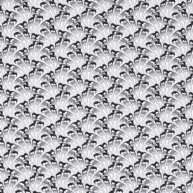 Schumacher Gotham Swing Charcoal Wallpaper Sample 5012530