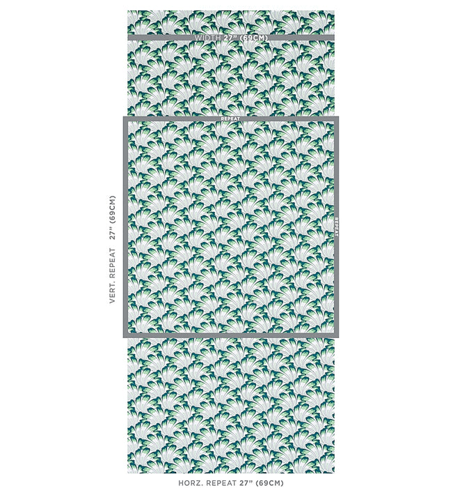 Schumacher Gotham Swing Sage Wallpaper Sample 5012531