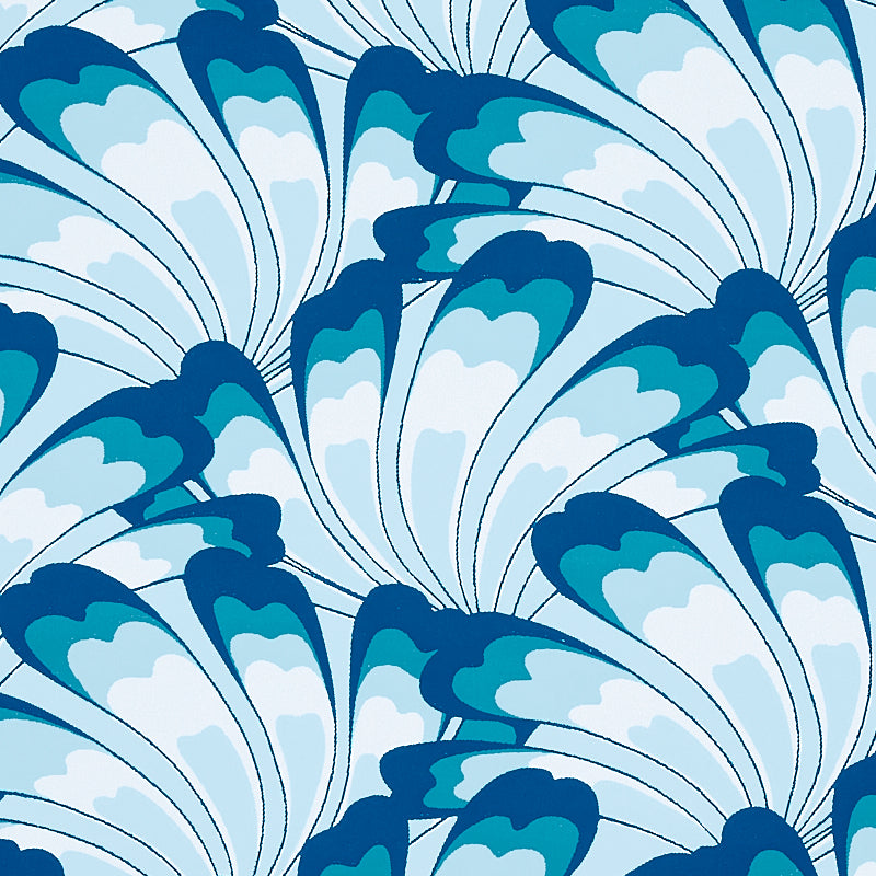 Schumacher Gotham Swing Royal Wallpaper Sample 5012532