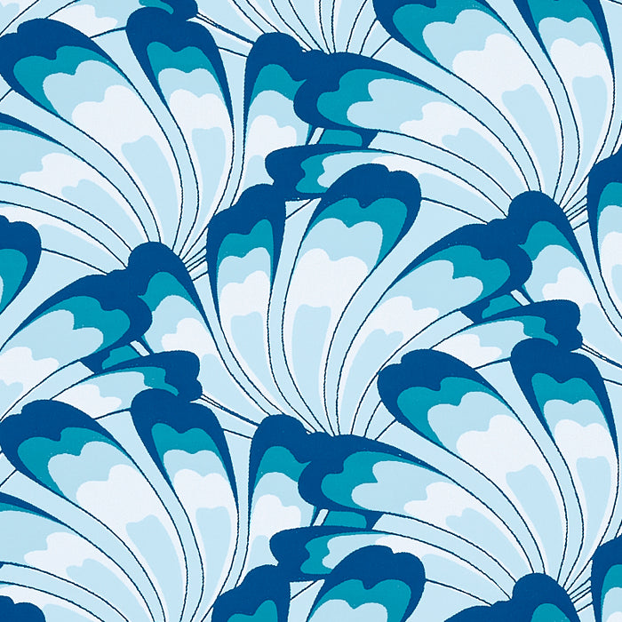 Schumacher Gotham Swing Royal Wallpaper Sample 5012532