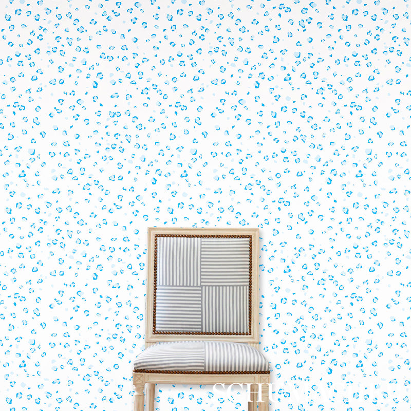 Schumacher Wild At Heart Indigo Wallpaper Sample 5012551