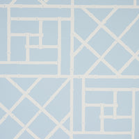 Schumacher Trellis Sky Blue Wallpaper 5012573
