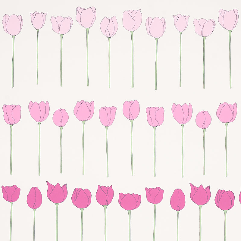 Schumacher Edie Pink Ladies Wallpaper 5012581