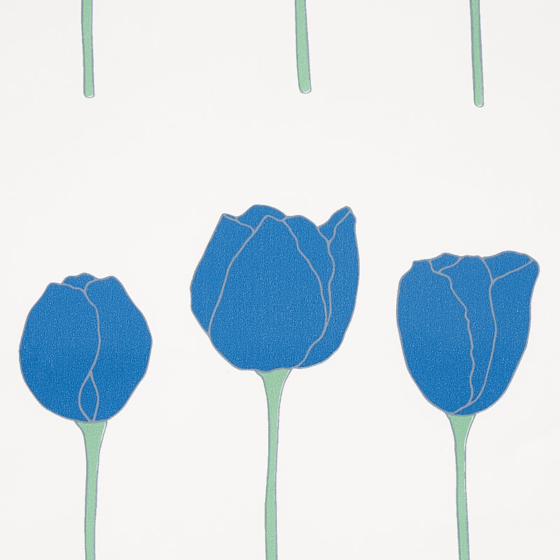 Schumacher Edie Blue Parrot Wallpaper Sample 5012582