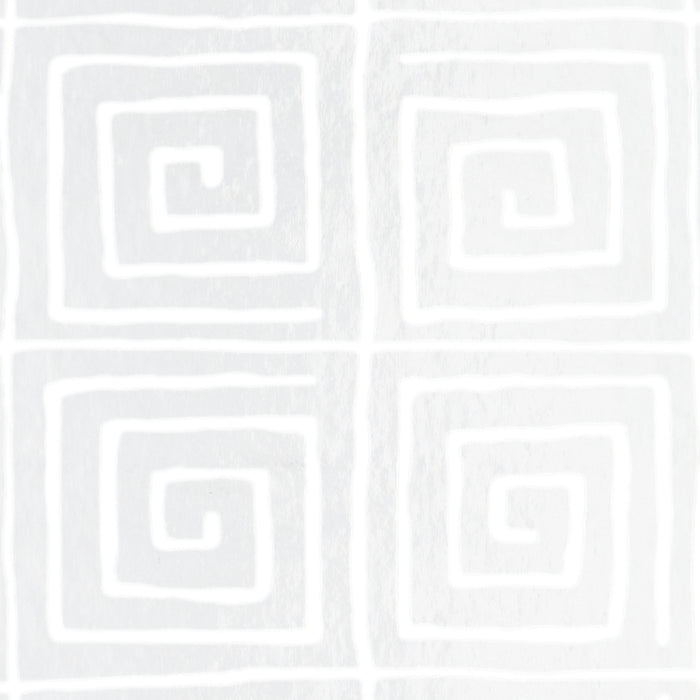 Schumacher Trousdale Metallic Platinum Blanc Wallpaper Sample 5012590