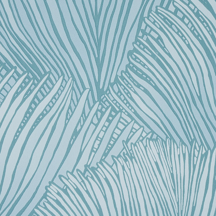 Schumacher Fondale Aqua Wallpaper Sample 5012651