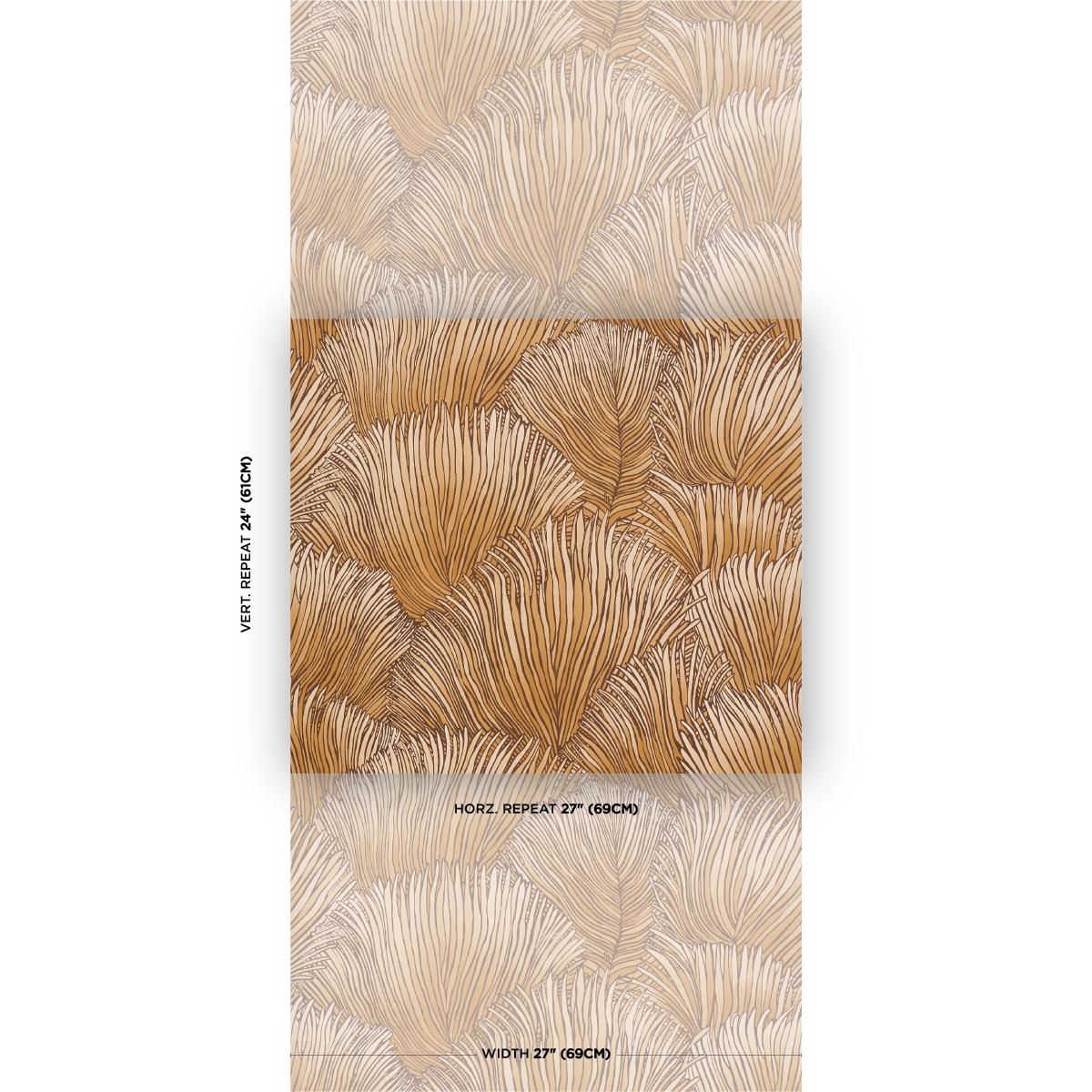 Schumacher Fondale Gold Wallpaper Sample 5012653