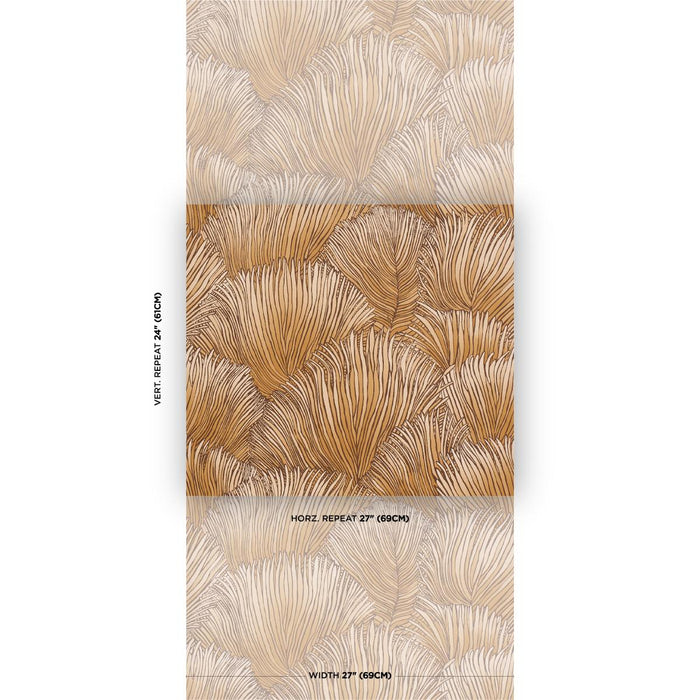Schumacher Fondale Gold Wallpaper 5012653