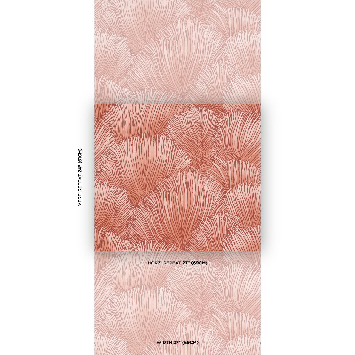 Schumacher Fondale Pink Wallpaper Sample 5012654