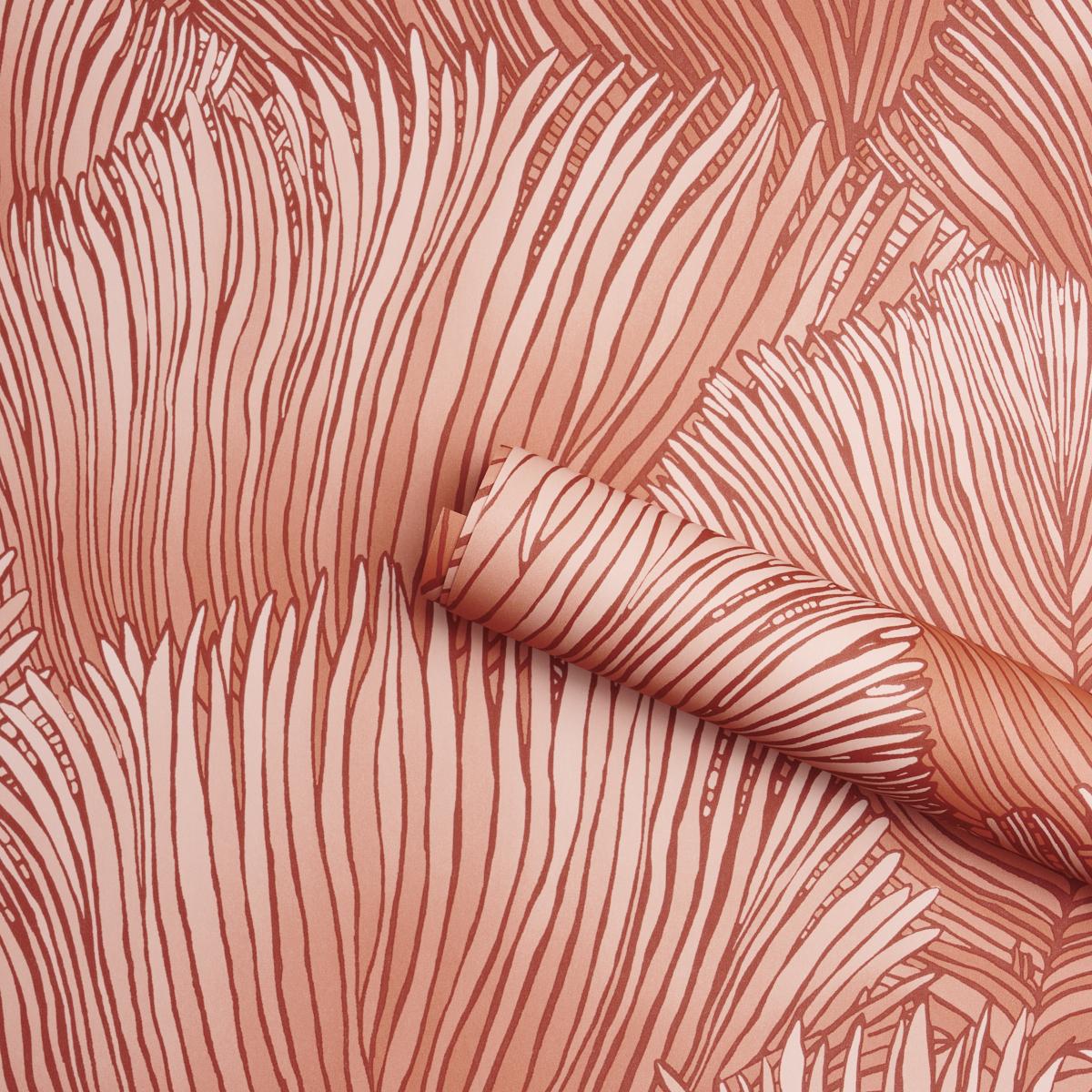 Schumacher Fondale Pink Wallpaper Sample 5012654