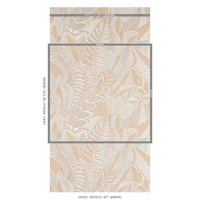 Schumacher Japura Forest Neutral Wallpaper Sample 5012660