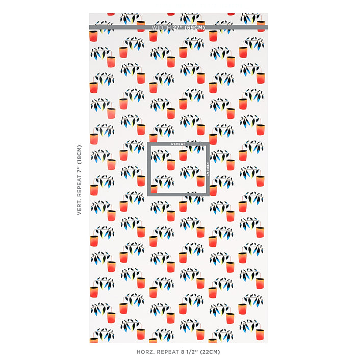 Schumacher Reaching Out Spectrum Multi Wallpaper Sample 5012710